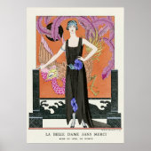 De mooie dame zonder Mercy door George Barbier Poster (Voorkant)