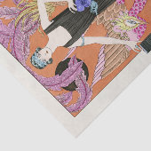 De mooie dame zonder Mercy door George Barbier Tissuepapier (Detail)