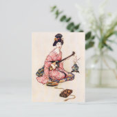 De mooie danser van Yedo Briefkaart (Staand voorkant)