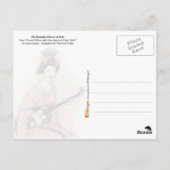 De mooie danser van Yedo Briefkaart (Achterkant)