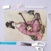 “De mooie danseres van Yedo” door Warwick Goble Tissuepapier (Craft)