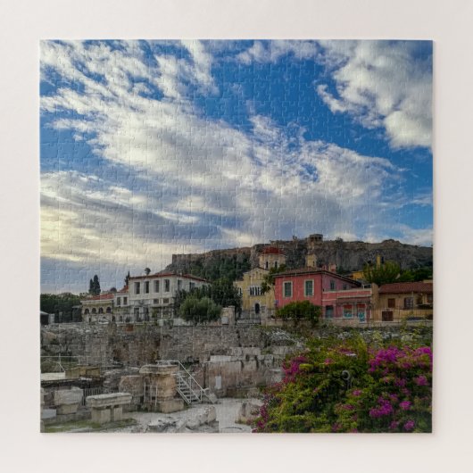 De mooie en kleurrijke Athene  Legpuzzel (Verticaal)
