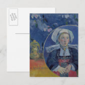 De mooie engel, 1889 briefkaart (Voorkant / Achterkant)