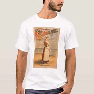 De mooie Evangeline Woman van Rijst in de Oceaan T-shirt