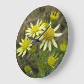 De mooie Gele Klok van de Muur Wildflowers (Hoek)