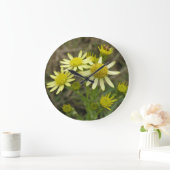 De mooie Gele Klok van de Muur Wildflowers (Huis)