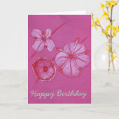 De mooie Geschilderde Kaart van de Verjaardag van (Gele Bloem)