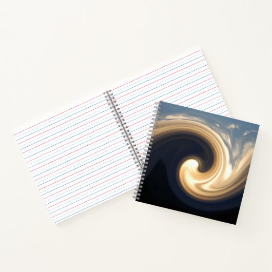 De mooie golf..... notitieboek (Binnen)