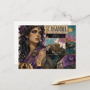 De mooie Griekse godin Cassandra Briefkaart