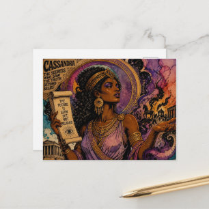 De mooie Griekse godin Cassandra Briefkaart