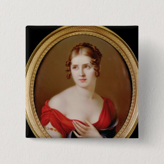 De mooie Griekse Vierkante Button 5,1 Cm (Voorkant)