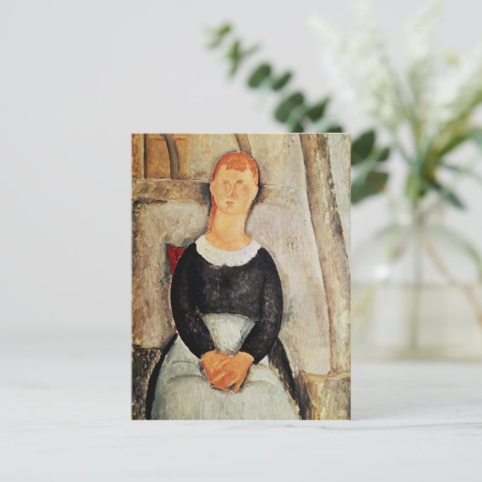 De mooie Grocer Briefkaart (Staand voorkant)