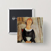 De mooie Grocer Vierkante Button 5,1 Cm (Voorkant /achterkant)