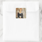 De mooie Grocer Vierkante Sticker (Tas)