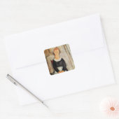 De mooie Grocer Vierkante Sticker (Envelop)