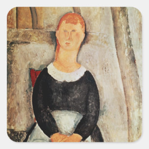 De mooie Grocer Vierkante Sticker