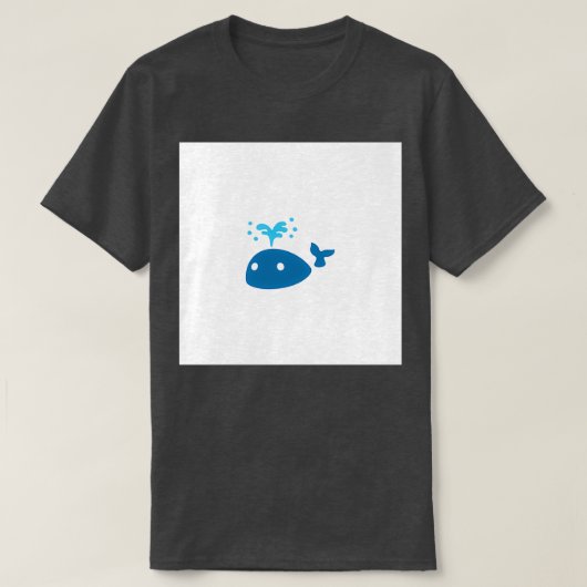 De mooie grote blauwe walvis t-shirt (Design voorkant)