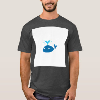 De mooie grote blauwe walvis t-shirt