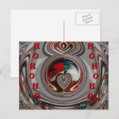 De mooie harten Hohoho van Kerstmis! De kleur van Feestdagenkaart (Voorkant / Achterkant)