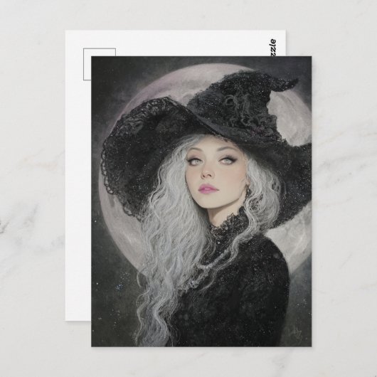 De mooie heks briefkaart (Voorkant / Achterkant)