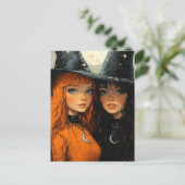 De mooie heksen briefkaart (Staand voorkant)