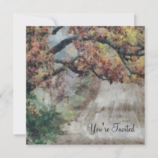 De mooie Herfst in de Landweg van Michigan Kaart (Voorkant)