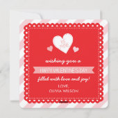 De mooie Kaart van de Foto van Valentijn van (Achterkant)