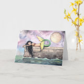 De mooie Kaart van de Meermin van de Slaap door (Gele Bloem)