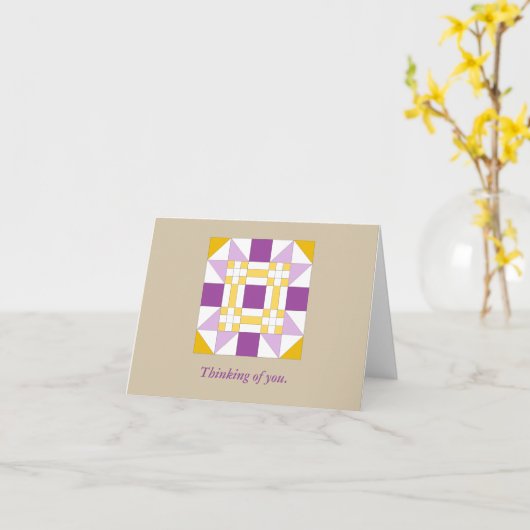 De mooie Kaart van de Nota van het Patroon van het (Gele Bloem)