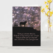 De mooie Kaart van de Sympathie van het Paard en (Gele Bloem)