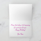 De mooie Kaart van de Verjaardag van de Orchidee (Binnen)