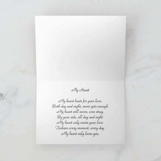 De mooie Kaart van Valentijn van het Hart (Binnen)