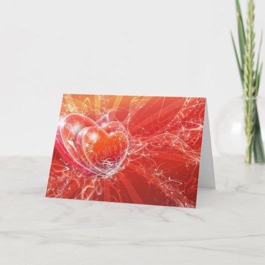 De mooie Kaart van Valentijn van het Hart (Voorkant)