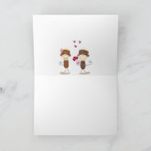 De mooie Kaart van Valentijn van het Paar van de (Binnen)