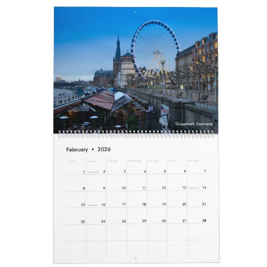 De mooie kalender van Europa 2017 (Feb 2026)