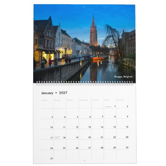 De mooie kalender van Europa 2017 (Jan 2027)
