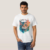 De mooie kat🐱 miauw t-shirt (Voorkant volledig)