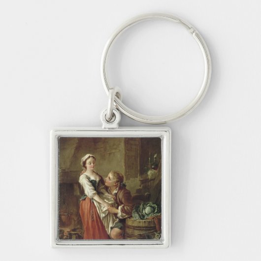 De mooie keuken Maid Sleutelhanger (Voorkant)
