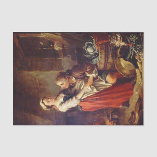 De mooie keuken van Francois Boucher Tissuepapier (Voorkant)