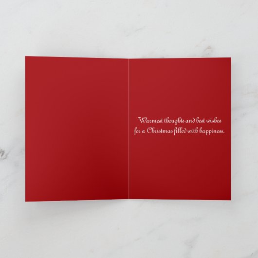 De mooie klok van Kerstmis Feestdagen Kaart (Binnen)