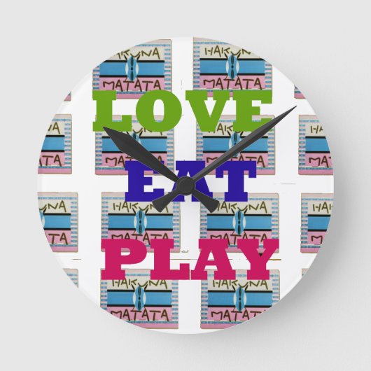 De mooie Liefde eet gi van het schild van Hakuna Ronde Klok (Voorkant)