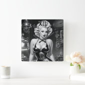 De mooie look van wetenschap door Xzendor7 Vierkante Klok (Huis)