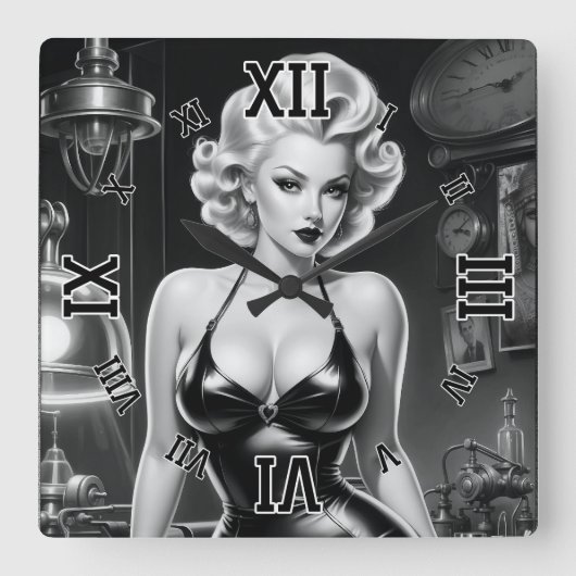 De mooie look van wetenschap door Xzendor7 Vierkante Klok (Voorkant)