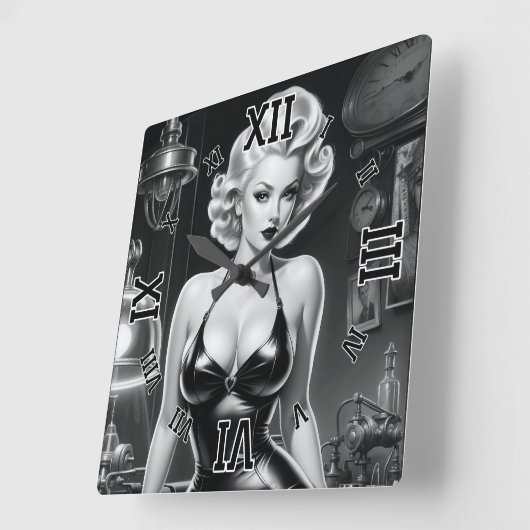 De mooie look van wetenschap door Xzendor7 Vierkante Klok (Hoek)