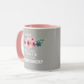 De mooie maatschappelijk werker van de bloem mok (Voorkant links)