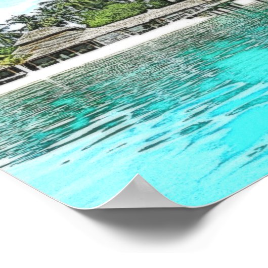 De mooie Maldiven Poster (Hoek)