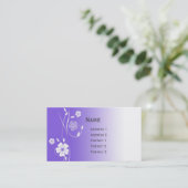 De mooie moderne bloemenkalender van de ontwerpzak visitekaartje (Staand voorkant)