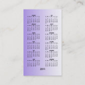 De mooie moderne bloemenkalender van de ontwerpzak visitekaartje (Achterkant)