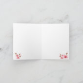 De mooie Nacht Sakura dankt u kaardt Bedankkaart (Binnen)