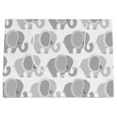 De mooie Neutrale Grijze Olifant van het Baby Large Cadeautasje (Voorkant)